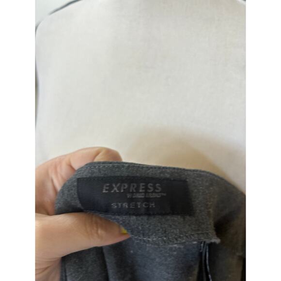 Vintage Y2K Express Grey Mini Skirt Velvet Floral Print Whimsygoth - Picture 7 of 8